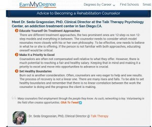 Talk Therapy on EarMyDegree.com