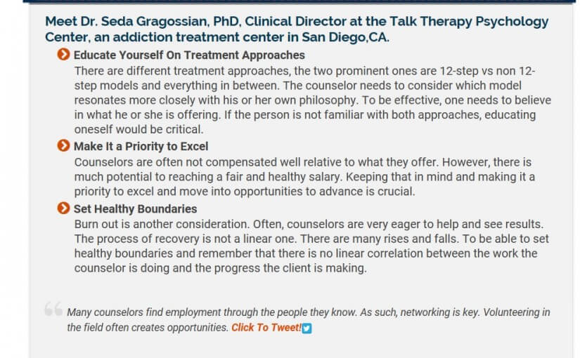 Our very own Dr. Gragossian was recently interviewed